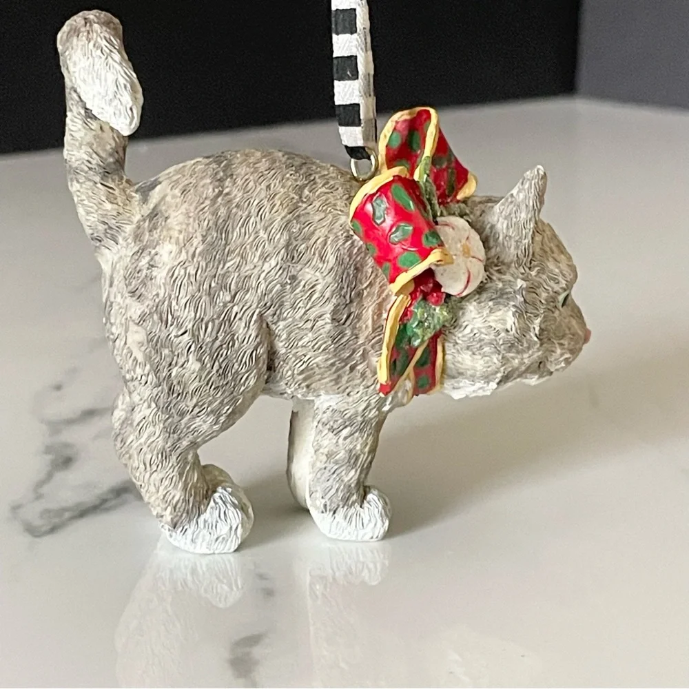 Cat with Bow Ornament by Mary Engelbreit